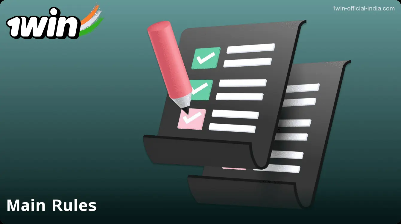 Basic rules of 1win in India
