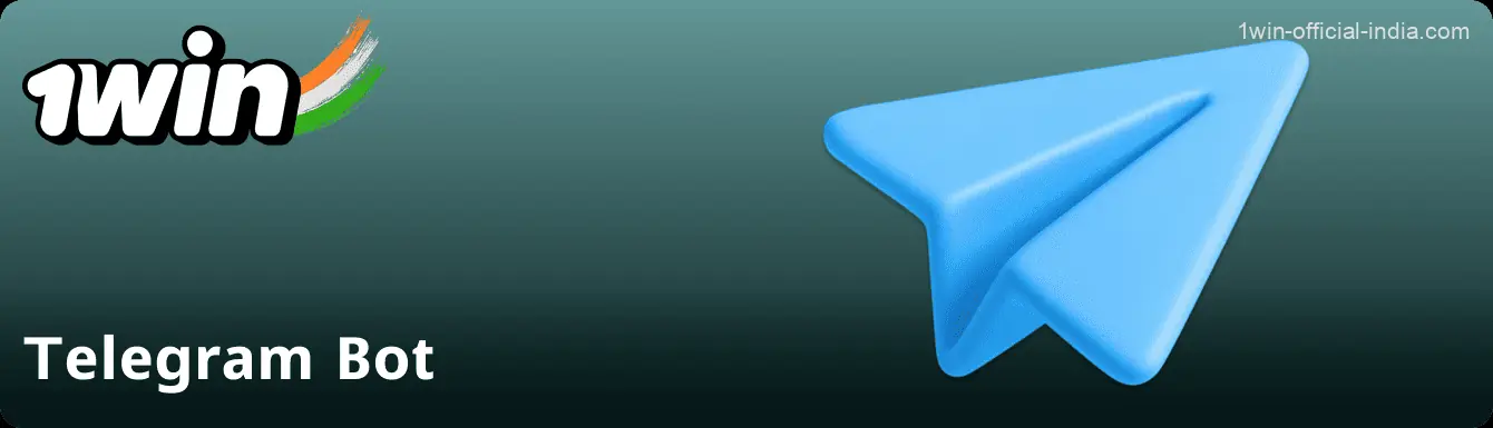 Telegram bot for 1Win players in India