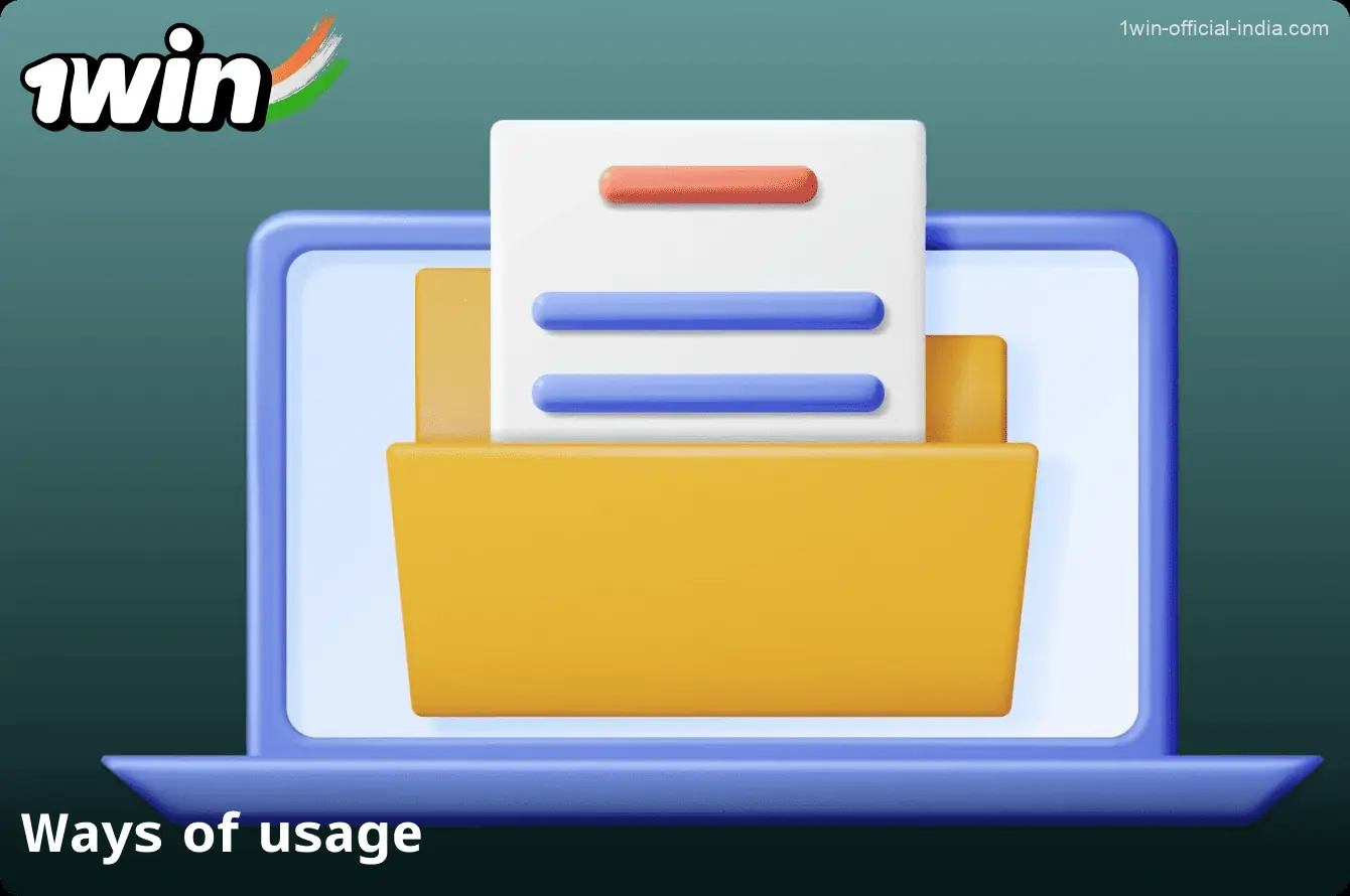 Ways of using player data on the 1Win website in India